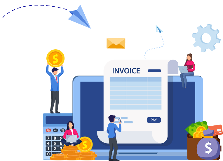 Invoice processing automation Vector